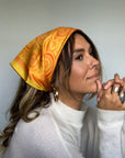 JASMINE COE Honeybee Hive Silk Scarf