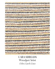 CARA SHIELDS Ochre Earth Lines Postcard
