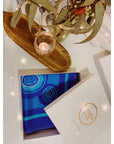 JASMINE COE Ripples in the River Silk Scarf