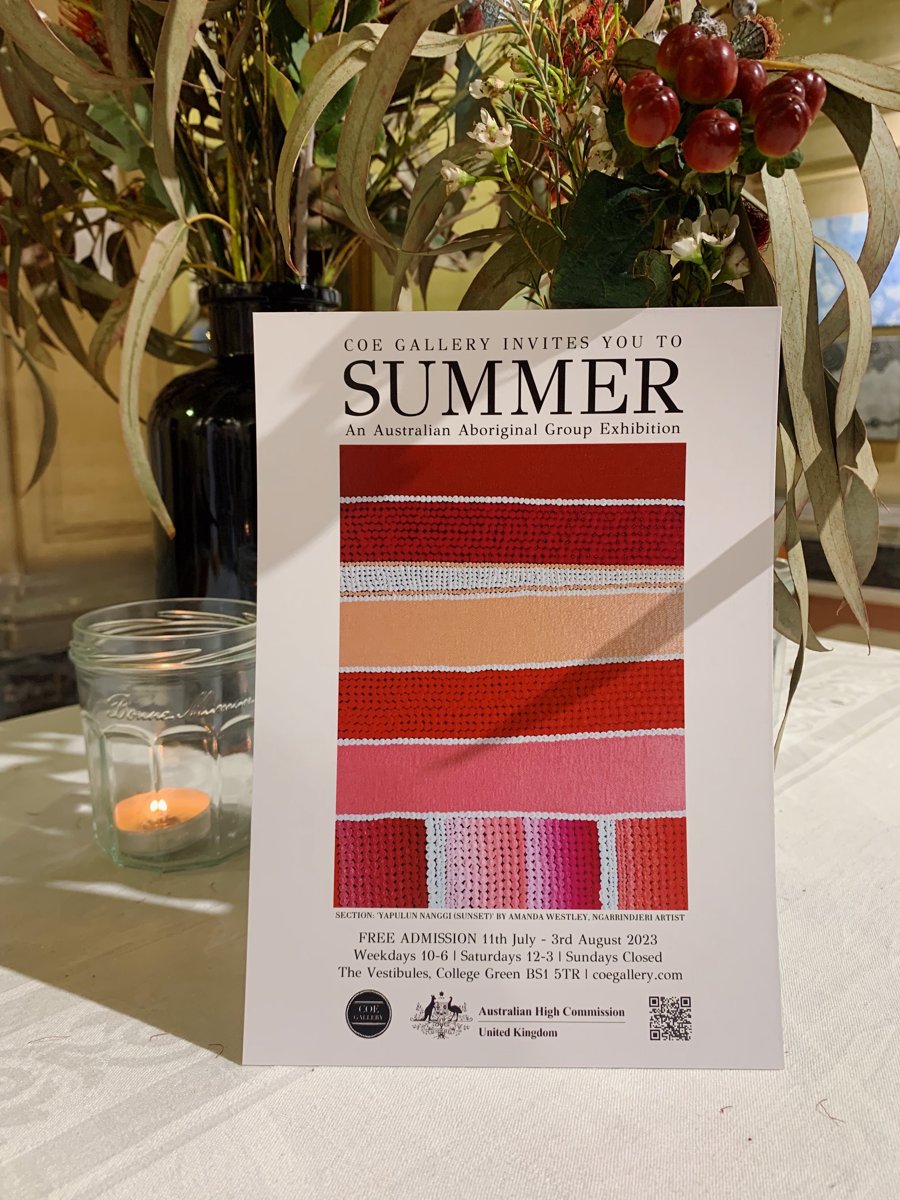 SUMMER EXHIBITION Poster Coe Gallery