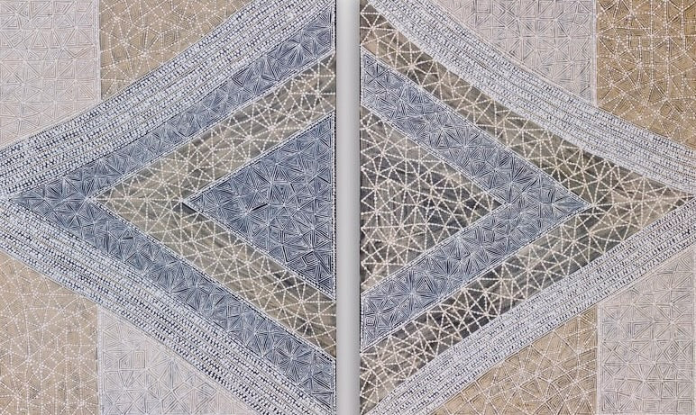CARA SHIELDS Scar Pattern Boundaries (Diptych) – Coe Gallery