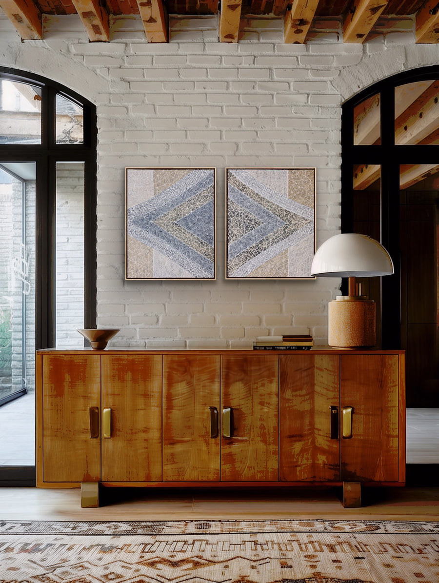 CARA SHIELDS Scar Pattern Boundaries (Diptych)