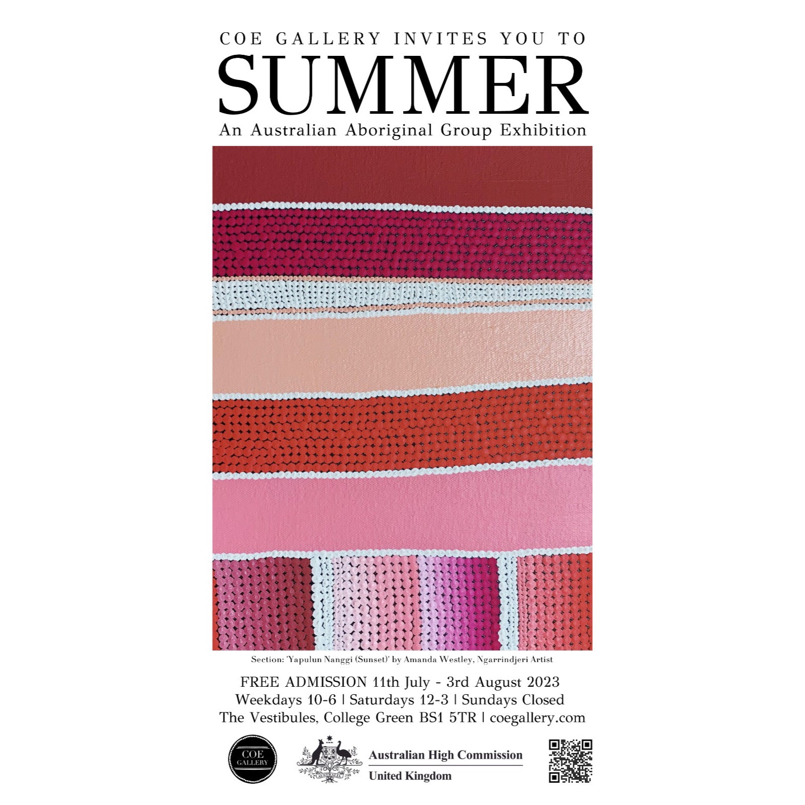 SUMMER EXHIBITION Poster Coe Gallery